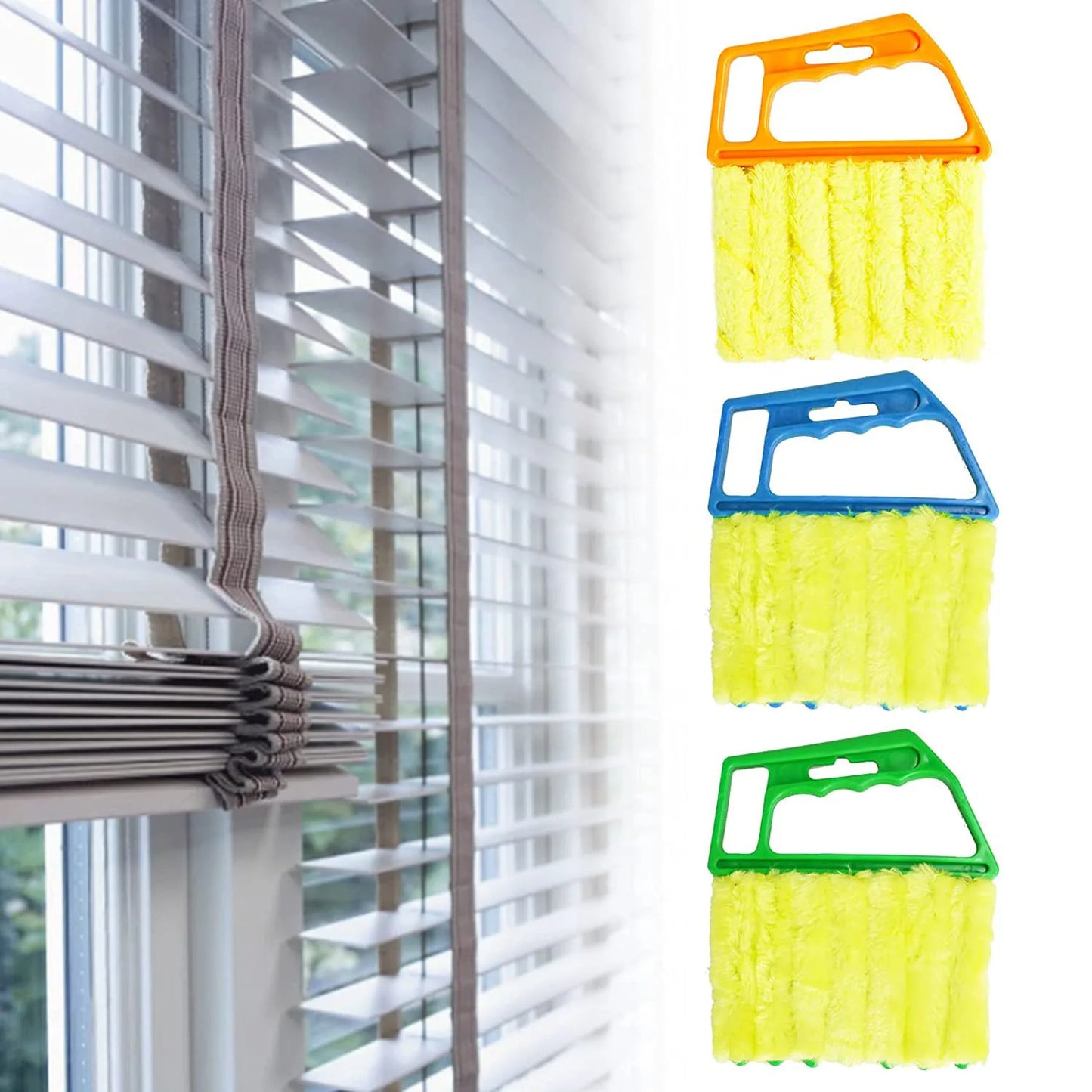 Household Cleaning Brush Dust Removal Dusters Cleaning Tools Removable Machine Washable Microfiber For Windows Curtains Blinds