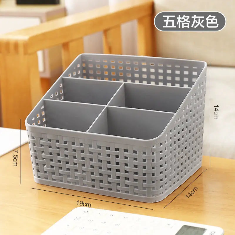 Hot selling Multifuction Home Office Desk Storage Boxes Plastic Organizer decoration basket pencil Phone Holder ZL301-5