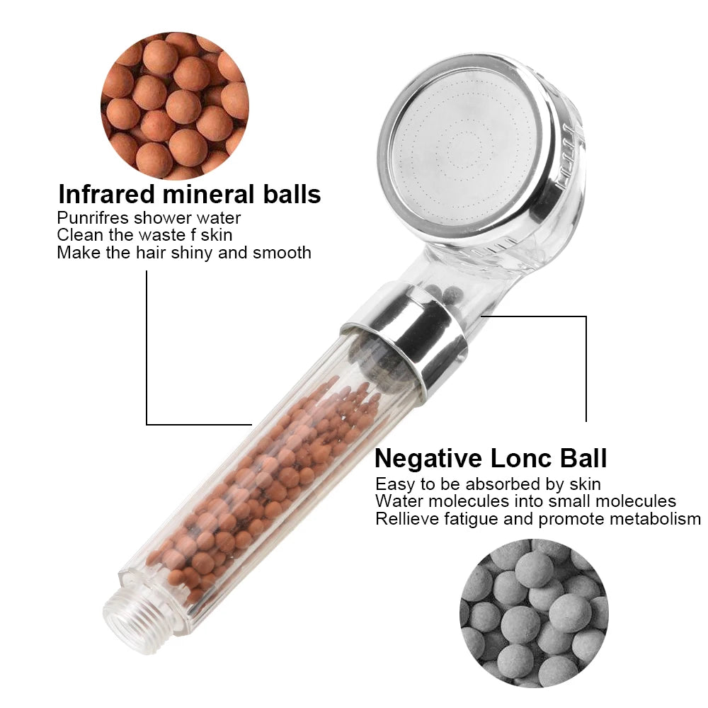 Handheld Anion Filter High Pressure Home Improvement Bathroom Products Energy Saving Shower Head