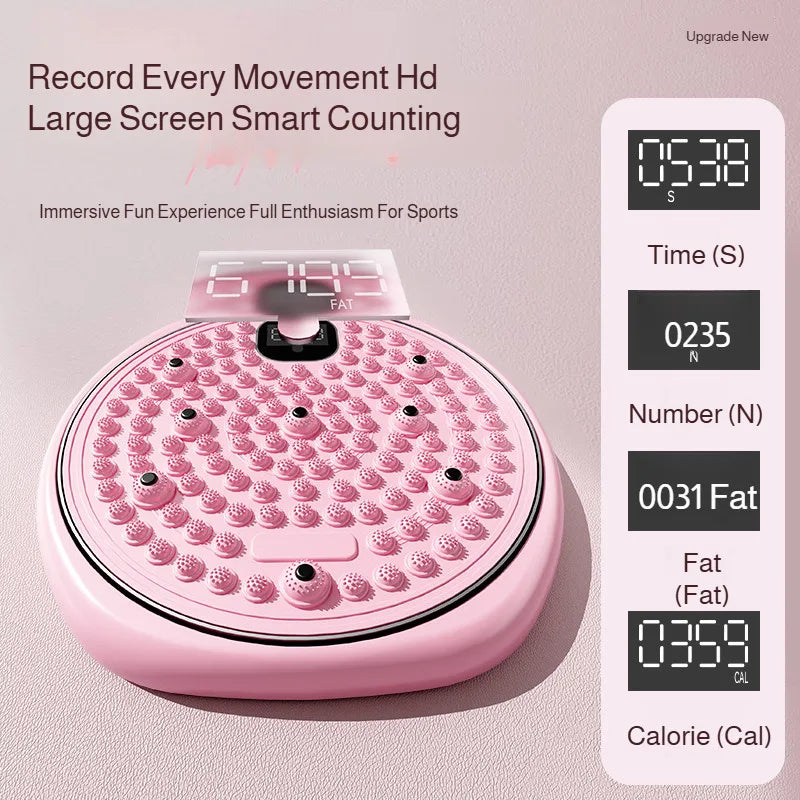 Multifunctional Exercise Waist Twisting Foot Massage Waist Torsion Disc Fitness Equipment slimming Digital Display Twisting Disc