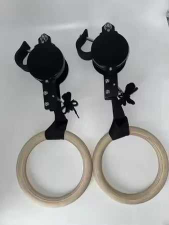 Birch Fitness Rings High Load-Bearing Adjustable Home Gymnastics Exercise Equipment Stamping Pull up Rings Wooden