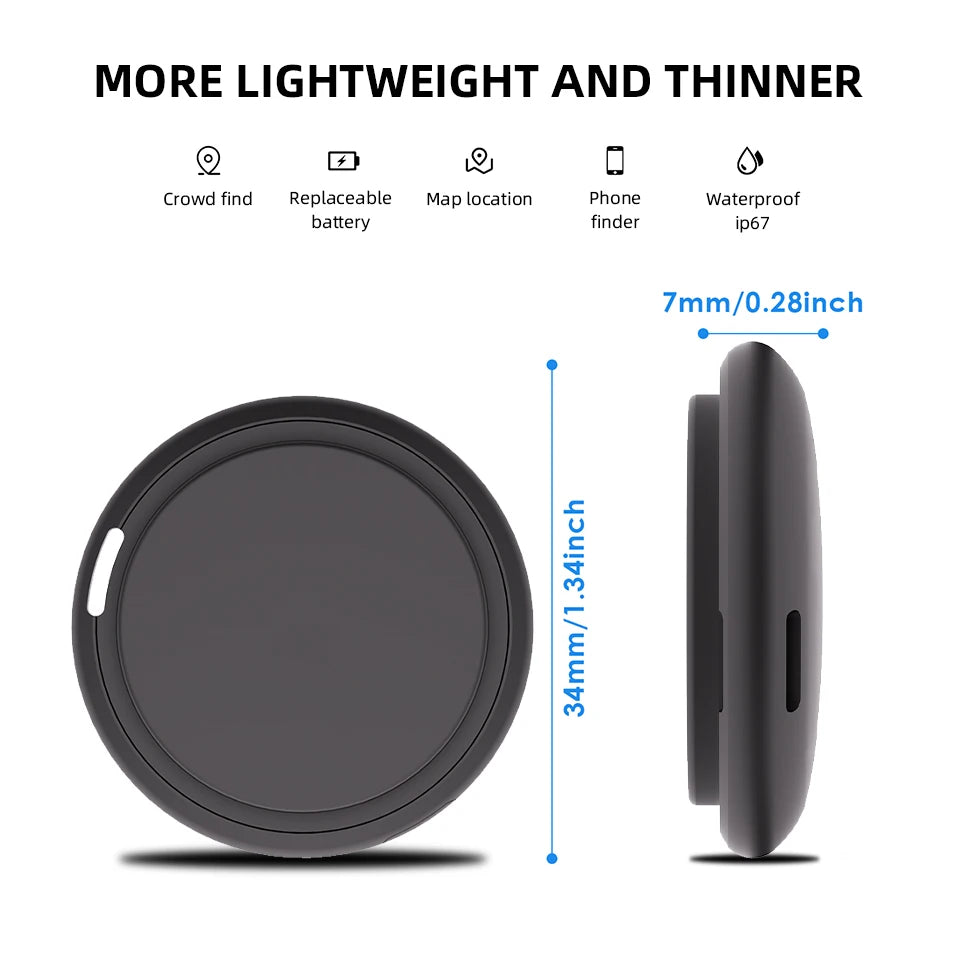 Portable Personal GPS Locator on Find my APP Searching Position Identification and Loss Prevention Alarm Locator