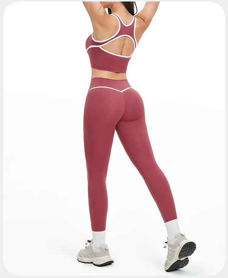 Yoga Set 2 PCS Sports Set Workout Outfits Women's Sportswear Fitness Gym Tracksuit