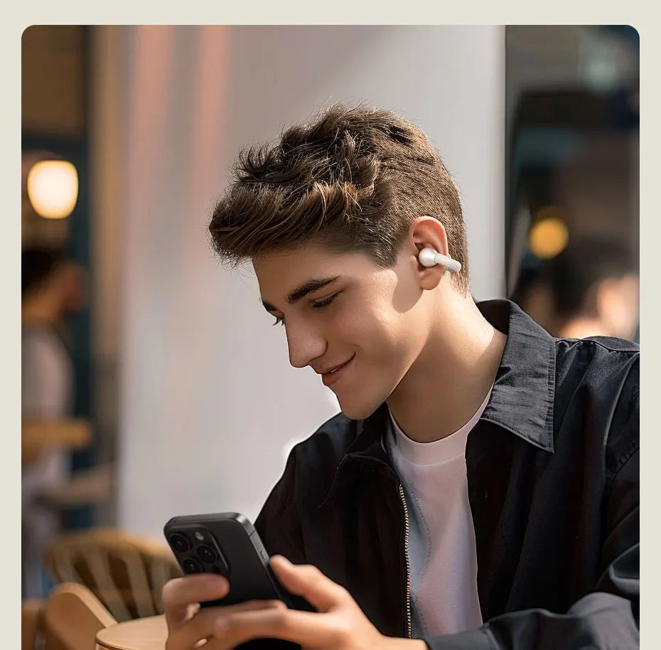 UGREEN Choice HiTune S3 Open Ear Clip Wireless Earbuds Bluetooth Sports Earphones Headphones in Mic with Earhooks & Ear Hook