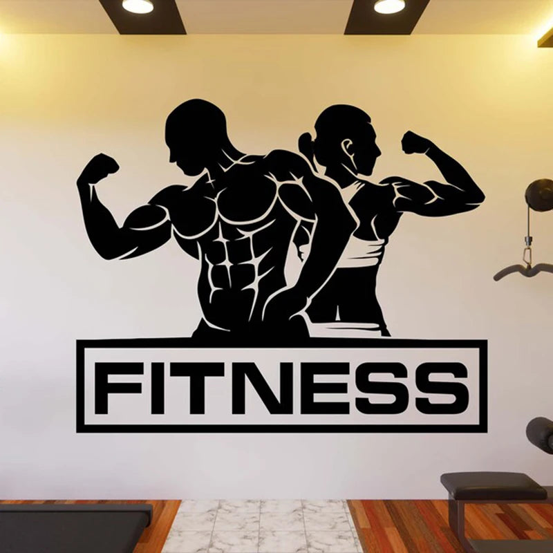 Gym Wall Decal Gym Wall Decor Vinyl Letter Decal Gym Quotes Decal Gym Fitness Wall Sticker for Gym Window Decor Decals A770