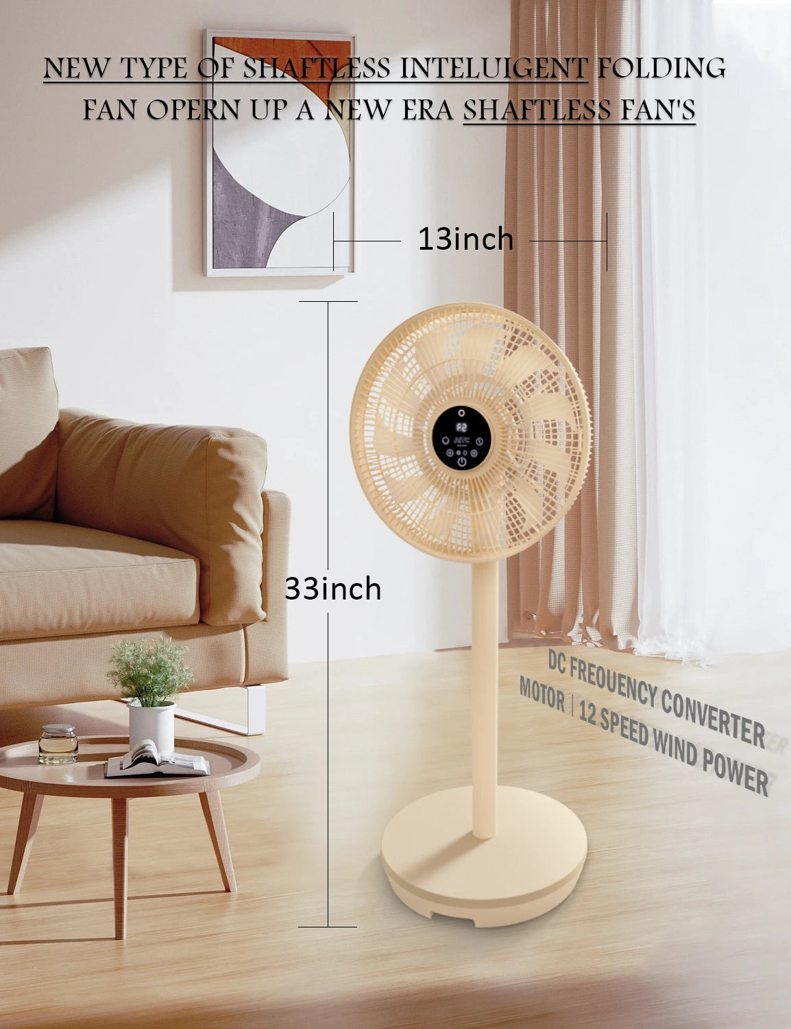 Innovative Electric Smart Fans Mechanical Outdoor Household RV Hotel Car Use Rechargeable Battery Powered Remote Air Cooling