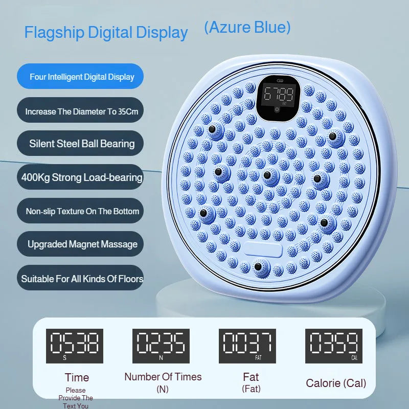 Multifunctional Exercise Waist Twisting Foot Massage Waist Torsion Disc Fitness Equipment slimming Digital Display Twisting Disc