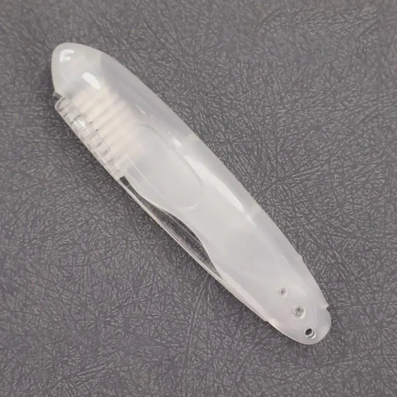 Compact Disposable Toothbrush – Foldable Design with Sanitary Cap for Outdoor Adventures & Business Trips