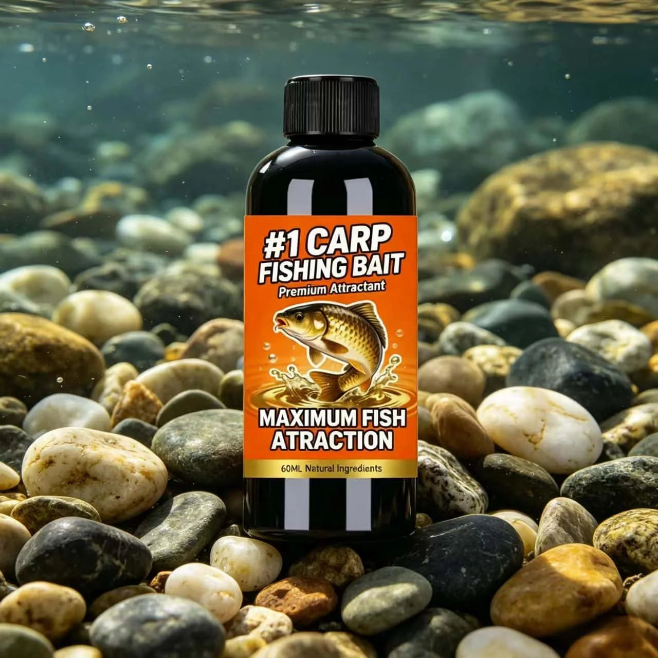 2026 New #1 CARP Fishing Bait Premium Attractant – Natural Ingredients 60ml for Maximum Fish Attraction, Top-Rated Carp Bait