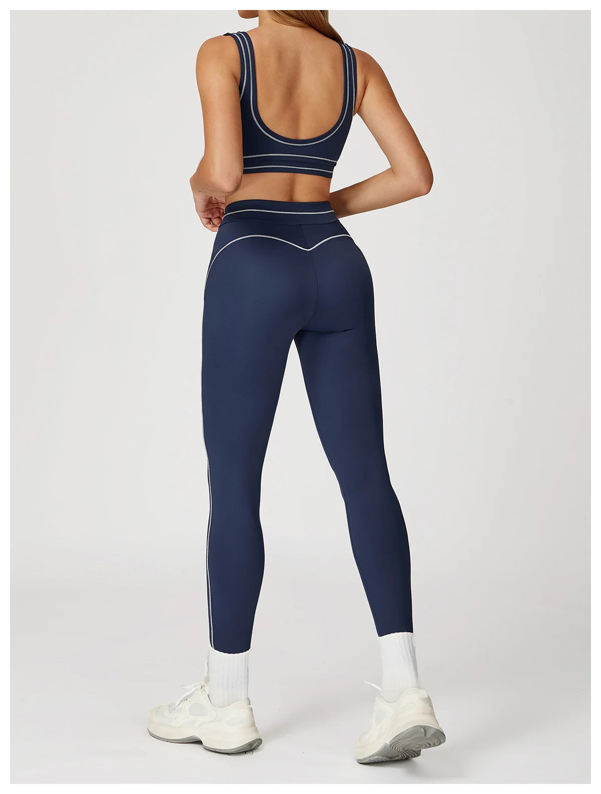 Yoga Set 2 Pieces Women Tracksuit Workout Outfits Fitness Sportswear Gym Clothes High Waist Leggings Sports Bra