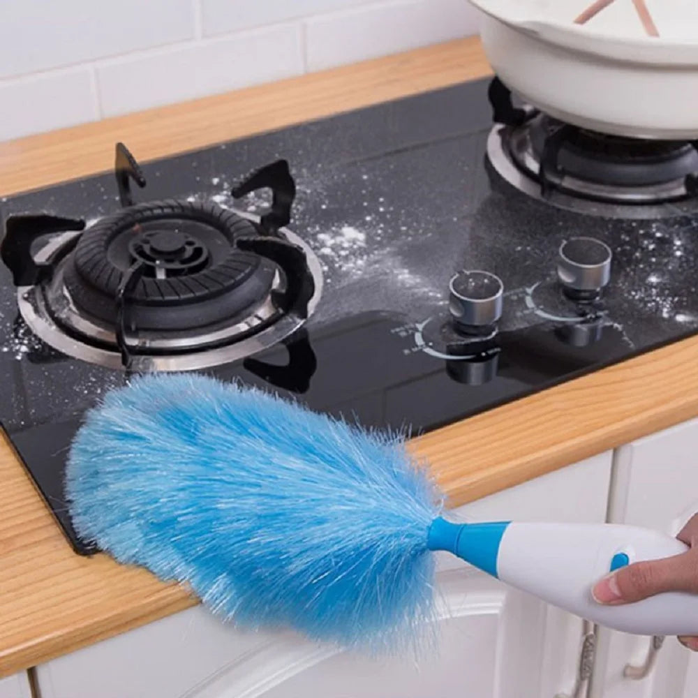 Electric Spin Feather Duste Adjustable Dust Cleaner Household Window Blinds Cleaning Brush Tool Household Helper