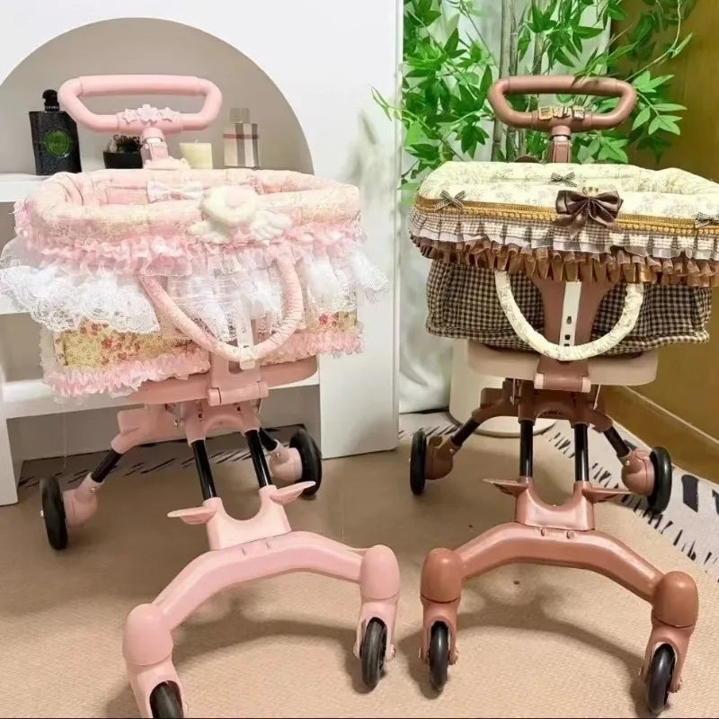 Pet cart, light cart, compact, foldable, small to go out