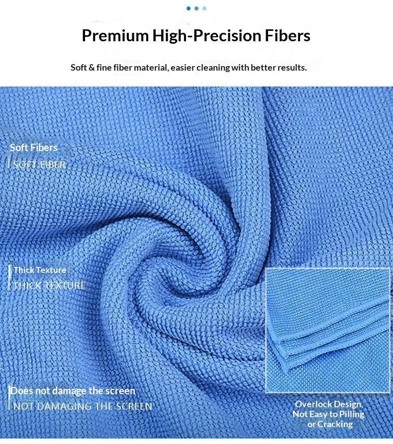 Cleaning Cloth, Pearl Screen Cleaning Cloth, Lcd Tv Screen Cleaning Microfiber Cloth, Eyeglass Magic Cloth, Camera Lens Cleaning Cloth, Suitable for Mobile Phones, Macbook, Laptop, Monitor, Lint-Free