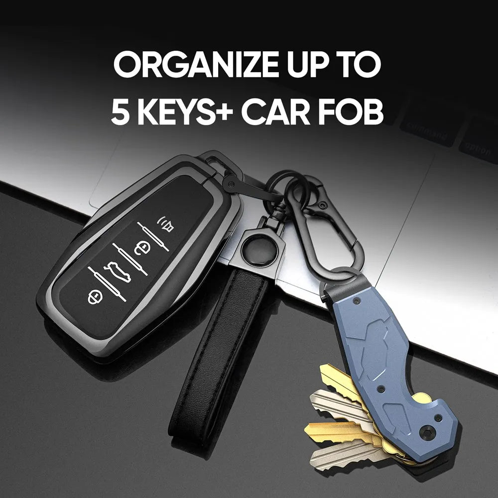 Compact Key Organizer Keychain – Holds 1-6 Keys, Minimalist Key Holder for Men and Women