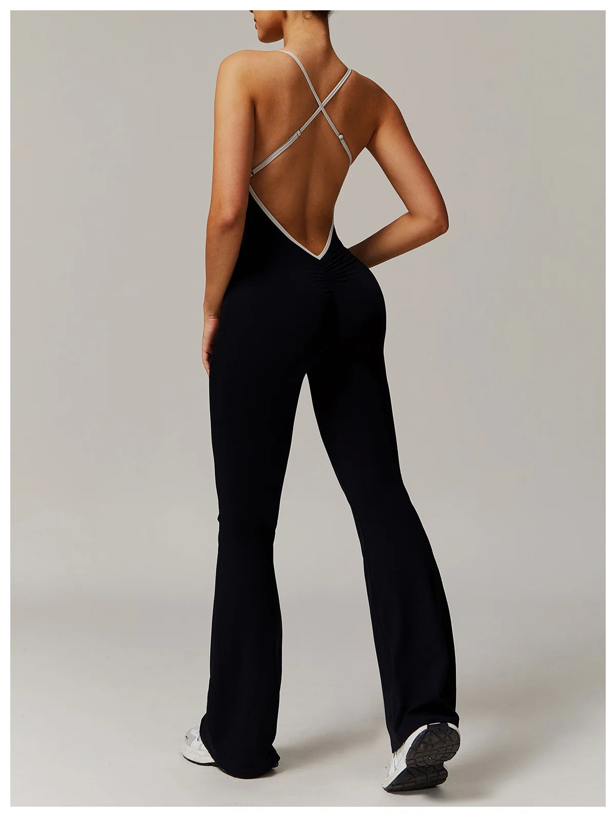 Yoga Set V Jumpsuit Gym Set Women Training Yoga Suit Sportswear Women Sports Jumpsuit Fitness Workout Bodysuits Sexy Back