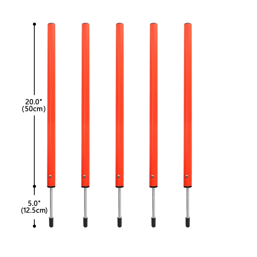 Dog Agility Training Equipment Portable Dog Jumping Tool Outdoor Dogs Running Stake Sports Stakes Pole Pet Agility Equipment Set