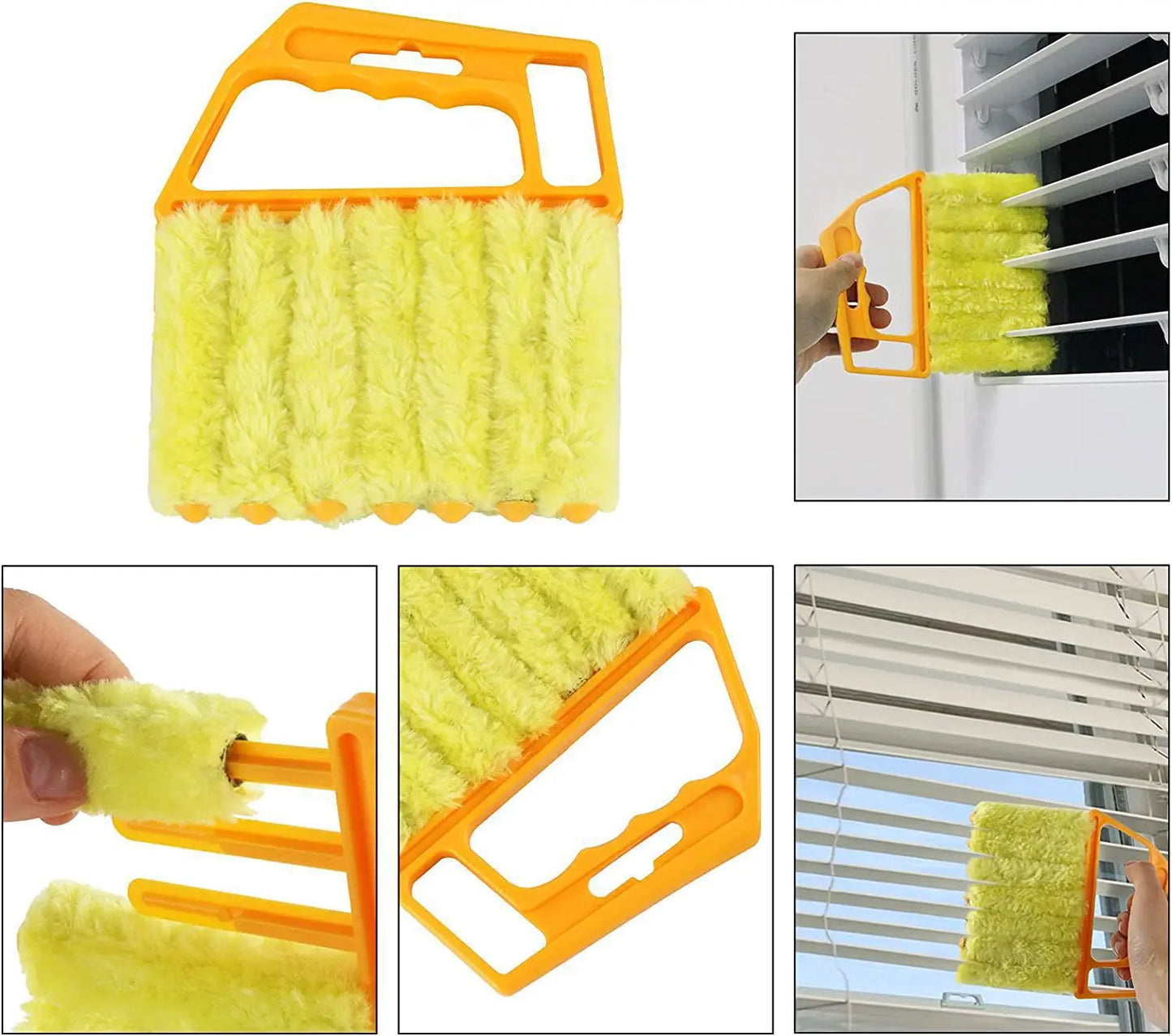 Household Cleaning Brush Dust Removal Dusters Cleaning Tools Removable Machine Washable Microfiber For Windows Curtains Blinds