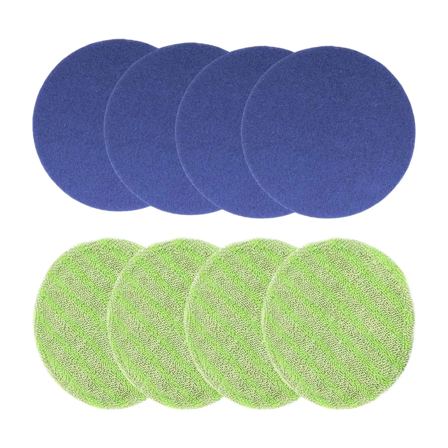 4Pcs Round Mop Replacement Pads 16.5cm Floor Cleaning Electric Rotary Mop Pads Floor Scrubber Pads for Spin Scrubber Mops