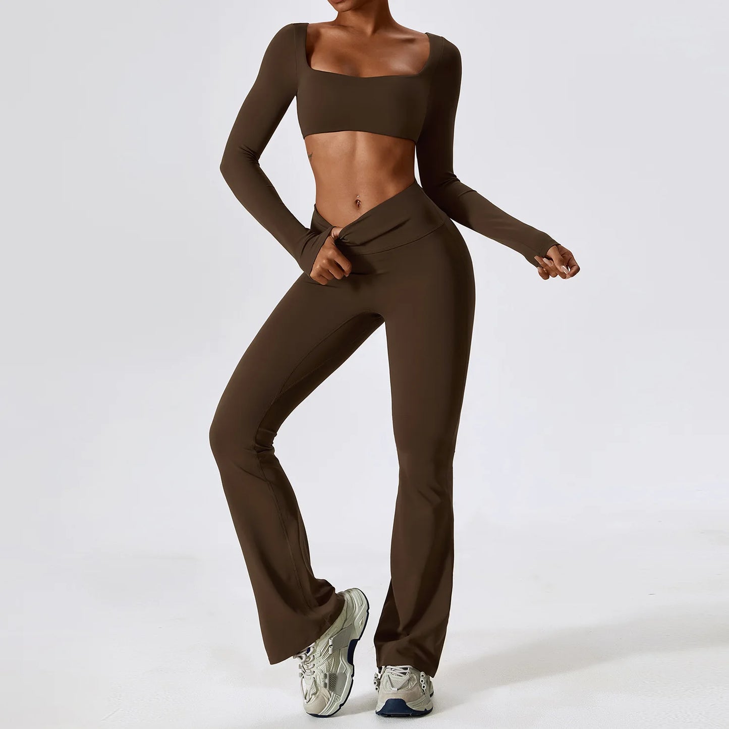 Yoga Set 2PCS Seamless Women Sportswear Workout Clothes Athletic Wear Gym