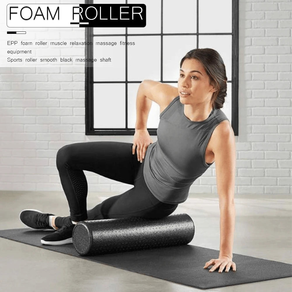 45cm EPP Yoga Pilates Foam Roller Fitness Equipment Massage Roller Body Exercise Training Gym Back Roller for Women Men Workout