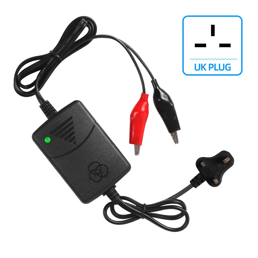 12V 1300Ma Universal Smart Battery Charger Rechargeable for Sealed Lead Acidc Per Car Truck Motorcycle Rechargeable EU US Plug