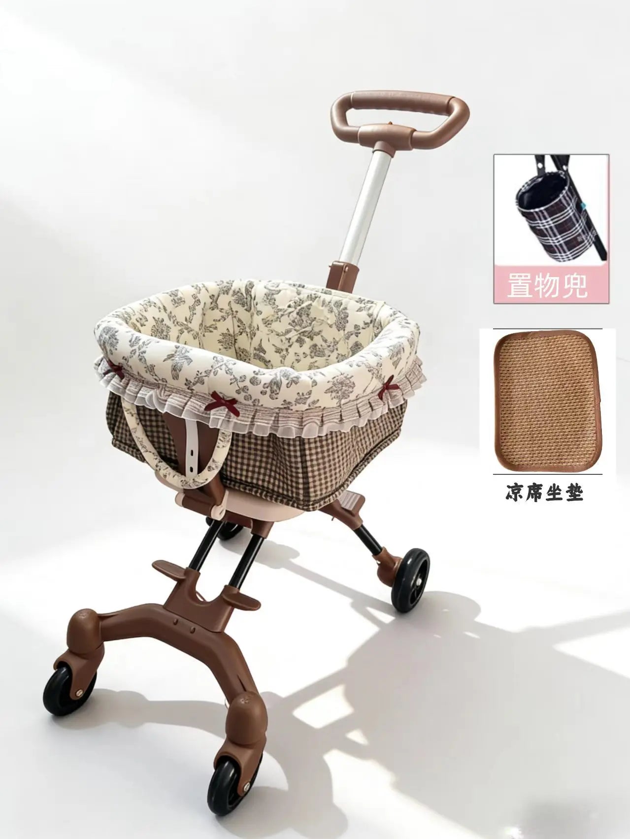 Pet cart, light cart, compact, foldable, small to go out