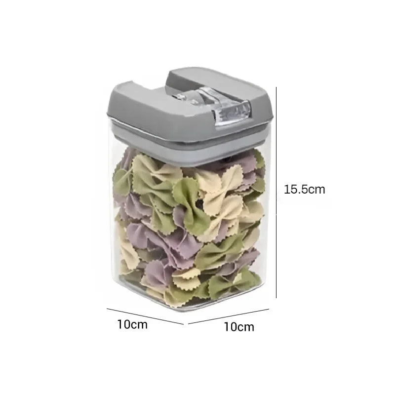Food Storage Jar with Lid Kitchen Container Kitchen Organizer Stackable Dustproof Moisture Resistant Kitchen Accessorie