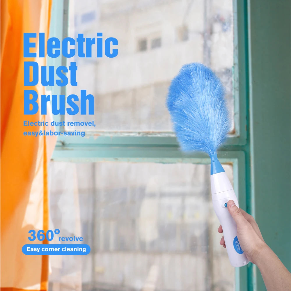 Electric Spin Feather Duste Adjustable Dust Cleaner Household Window Blinds Cleaning Brush Tool Household Helper