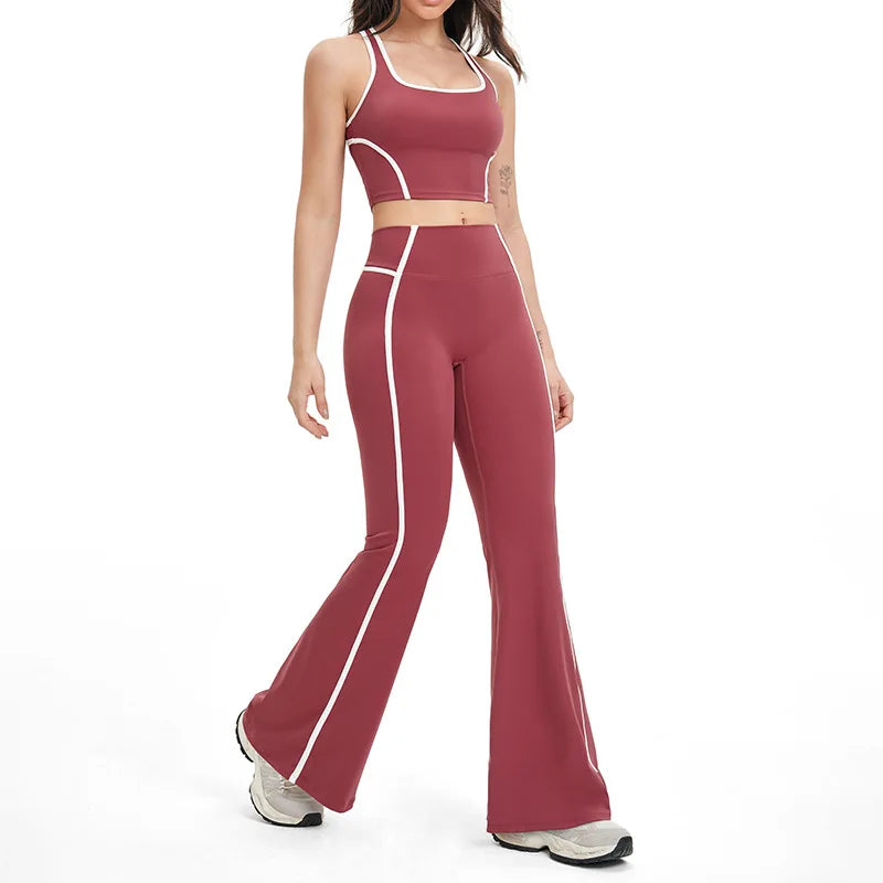 Yoga Set 2 PCS Sports Set Workout Outfits Women's Sportswear Fitness Gym Tracksuit