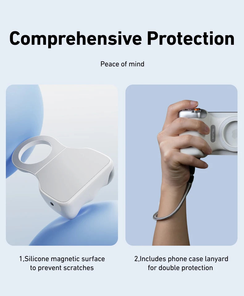 TELESIN Phone Camera Shoot Hand Grip Magnetic Smart Phone Holder
