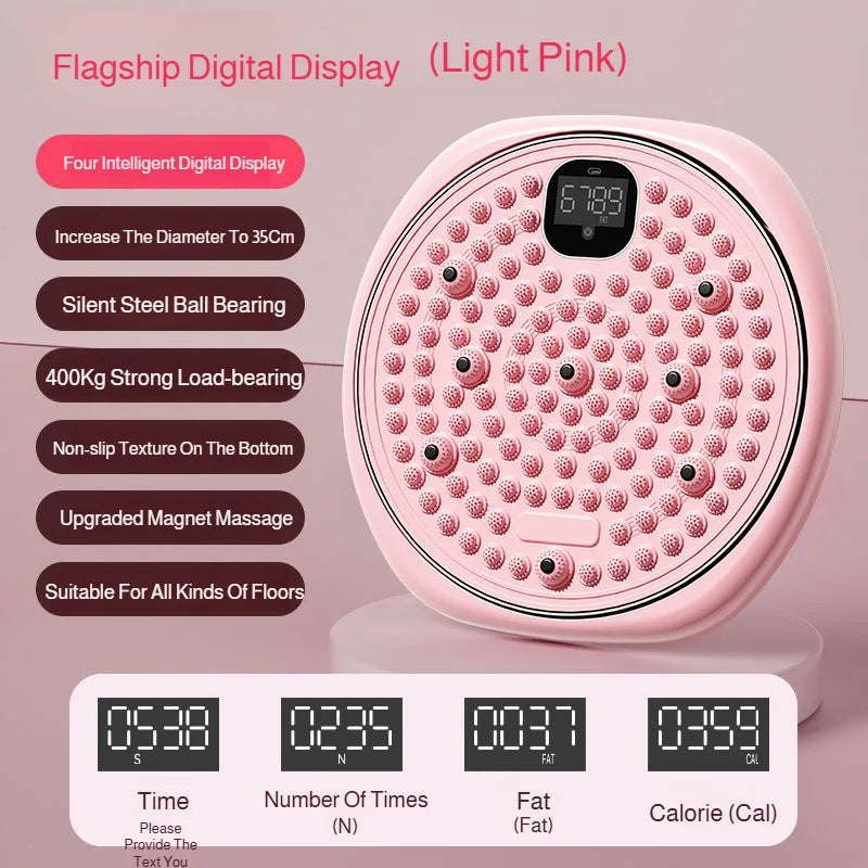 Multifunctional Exercise Waist Twisting Foot Massage Waist Torsion Disc Fitness Equipment slimming Digital Display Twisting Disc