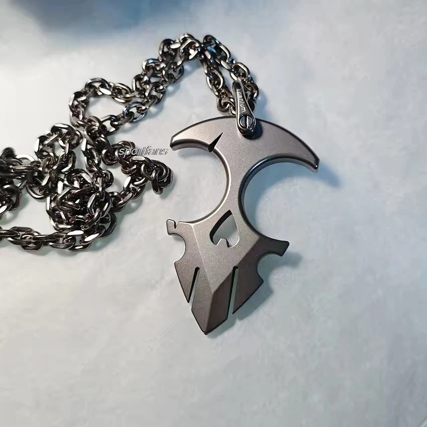 TC4 Titanium Multi Purpose Tool Outdoor Multifuction Keychain Necklace pendant Anti-personal  EDC tools for Camping Hiking