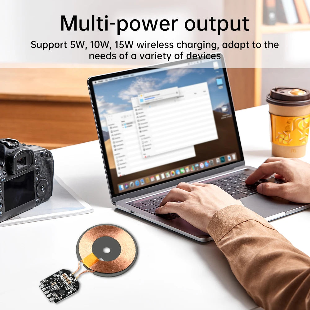15W Wireless Charging Module Transmitter PCBA Wireless Charger Motherboard Magnetic Wireless Charging Motherboard + Coil