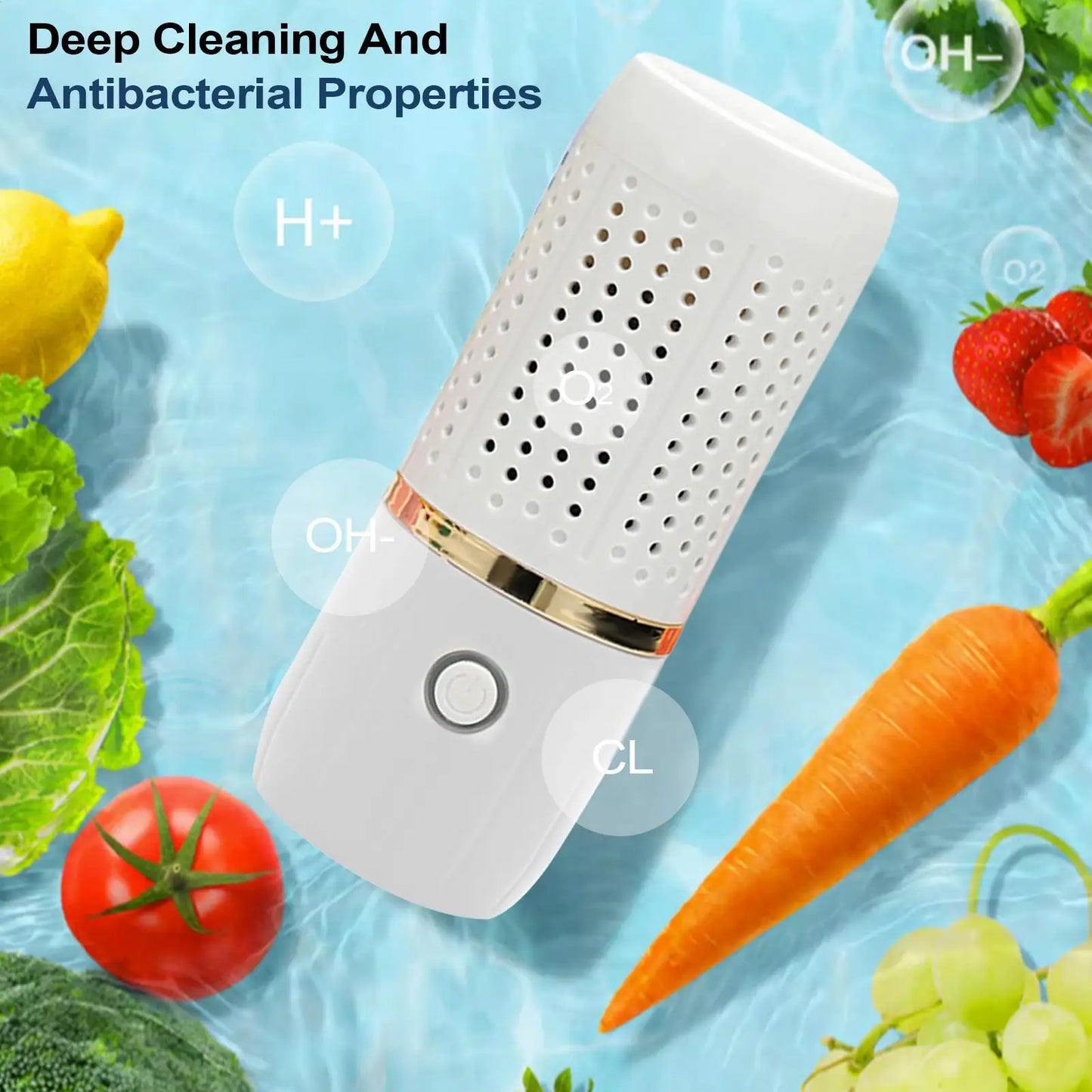 Long-Lasting Fruit Washing Machine USB Fruit And Vegetable Cleaner Cordless Food Purifier With Powerful Cleaning Function