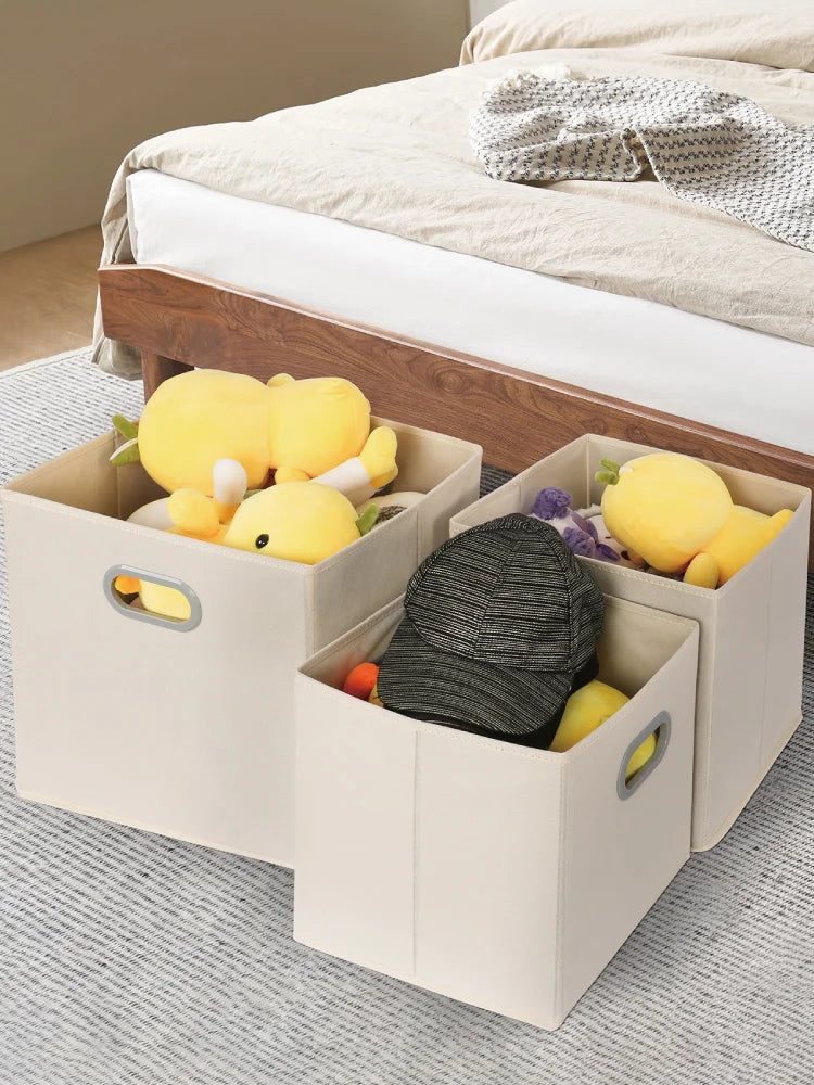 Square Grid Storage Box Home Dormitory Stackable Storage Bin Bookcase Storage Box Toy Miscellaneous Item Organizer Basket