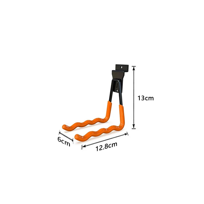 Heavy Duty Metal  Garage Storage Hooks  Wall Mount Non-Slip Coating For Storage For  Bikes  Power Tools Garden  Equipment