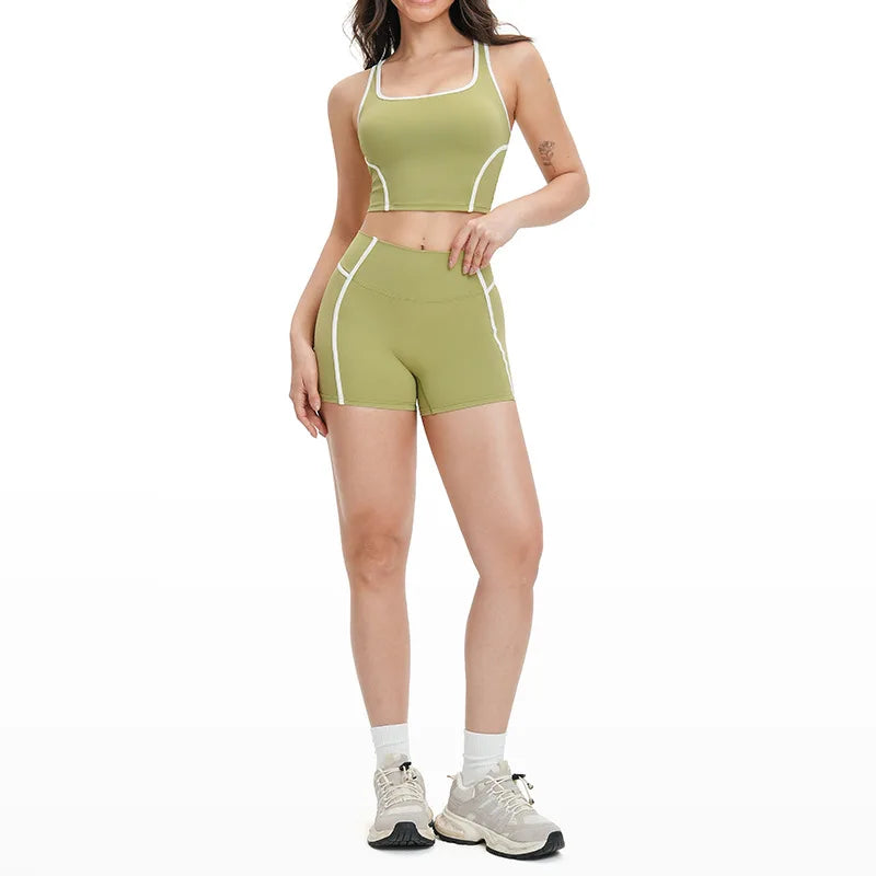 Yoga Set 2 PCS Sports Set Workout Outfits Women's Sportswear Fitness Gym Tracksuit
