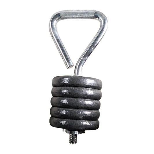 Adjustable Fitness Kettlebell Handle Metal Barbell Weight Plate Grips Home Gym Weightlifting Workout Strength Training Equipment