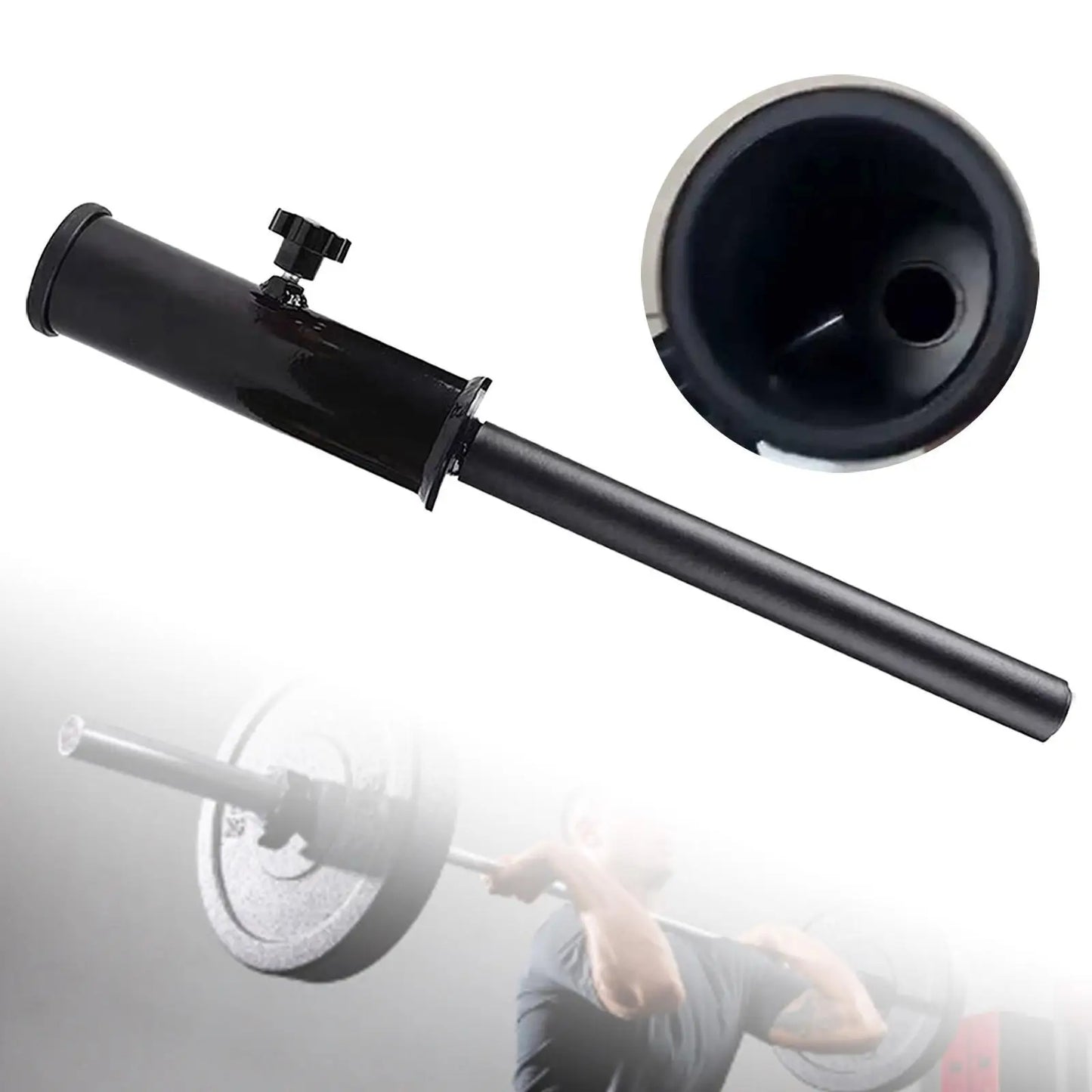 Landmine Attachment Fittings for 2 inch Bar Fitness Handle Fitness Straight Bar for Core Muscles Triceps Exercise Squats Biceps