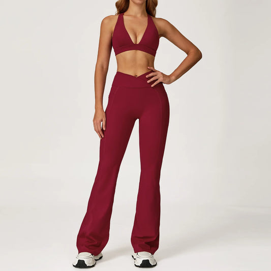 2PCS Yoga Set Gym Clothes Workout Sportswear Yoga Suits Women Tracksuits Fitness Outfits Sports Bra Gym Leggings