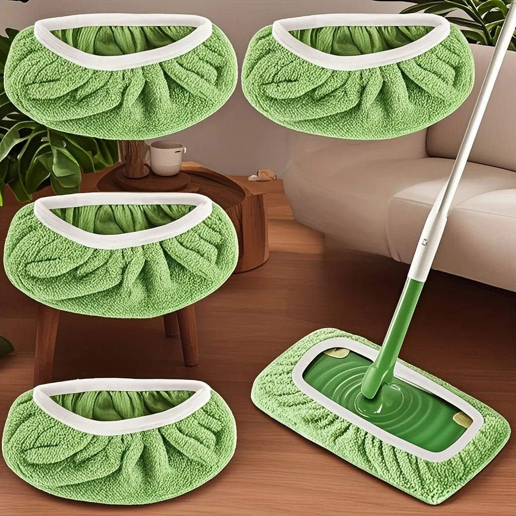 A Set of  High-quality Reusable Mop Replacement Pads: Washable, Durable, Wet and Dry Dual-use, Highly Absorbent,