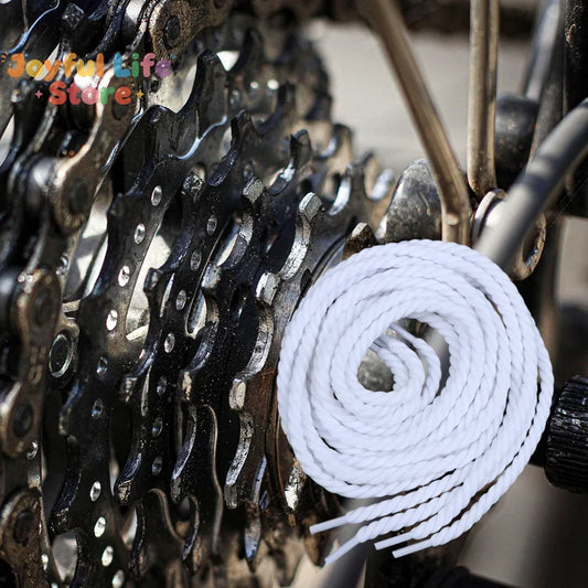 Bike Cassette Chain Cleaning Cotton Rope Bicycle Guide Wheel Flywheel Cleaner Cleaning Line Gear Floss Cleaning Cord