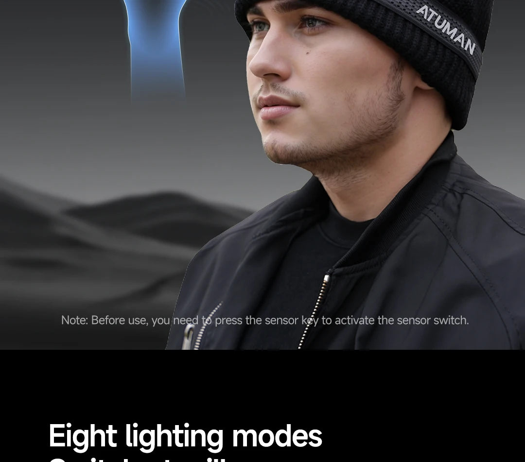 Youpin DUKA ATuMan MH1 Intelligent Multifuction Headlamp Gesture Button Dual control Head Flashlight Outdoor Head Lantern Waterp