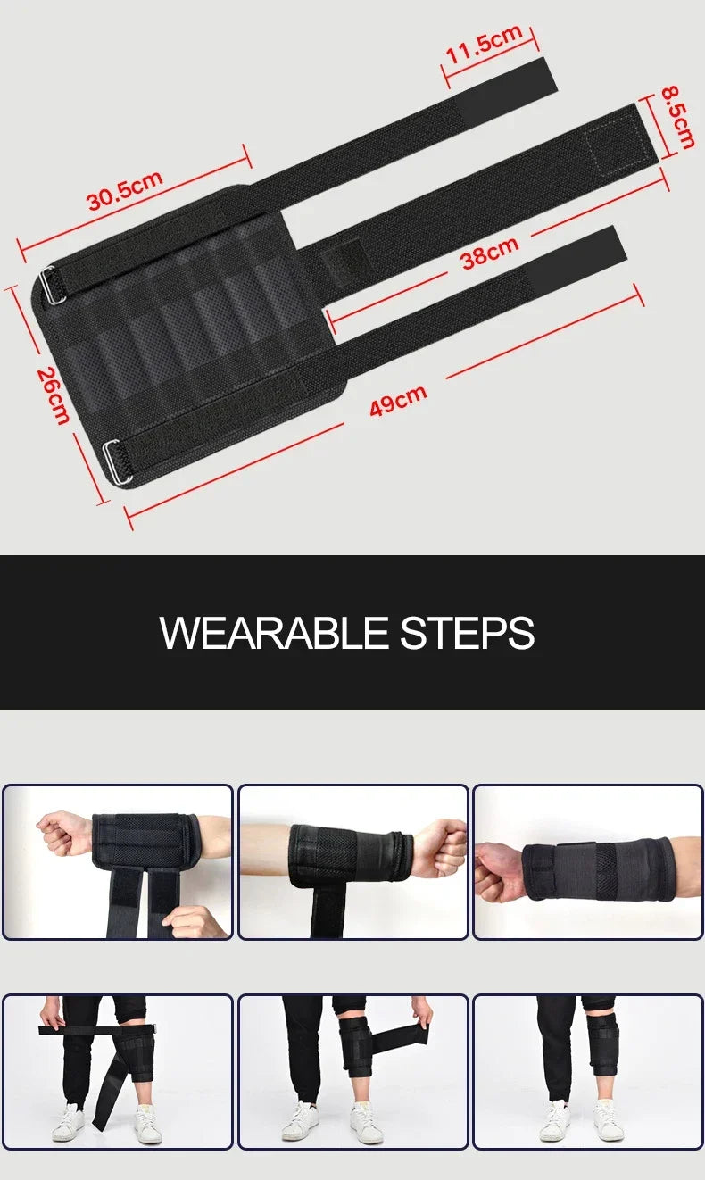 New Training Jacket Gym Fitness Equipment 15/35KG Adjustable Loading Weight Vest Boxing Running Workout Waistcoat Sand Clothing