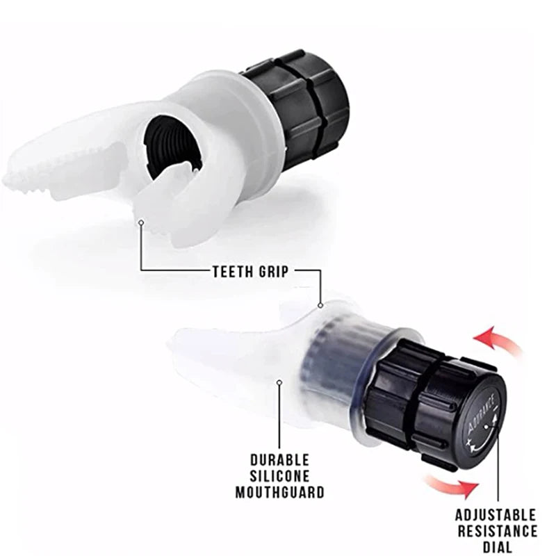 Breathing Trainer Exercise Lung Face Mouthpiece Respirator Fitness Equipment For Household Healthy Care Accessories