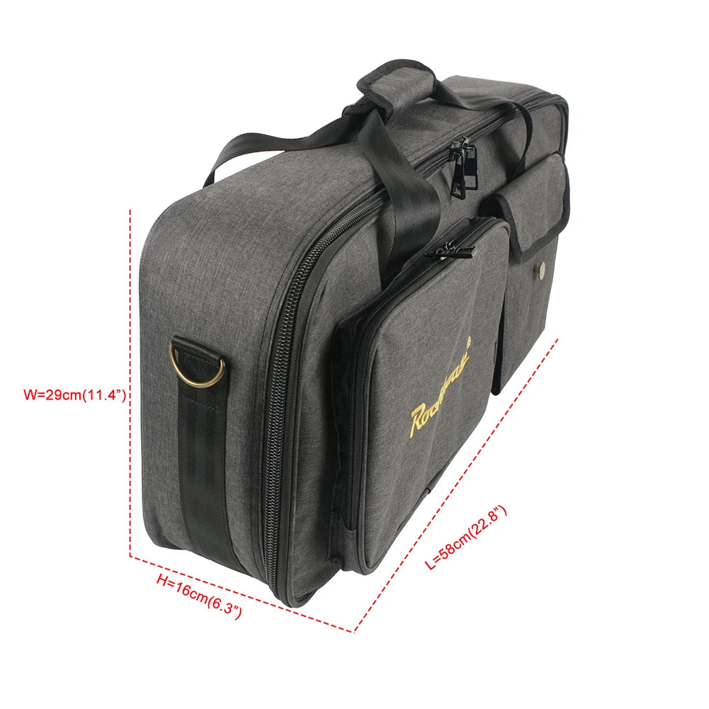For Guitar Players Compact Pedal Bag Guitar Pedalboard Bag Music Transport Compact Musician Storage Solution Storage Bag