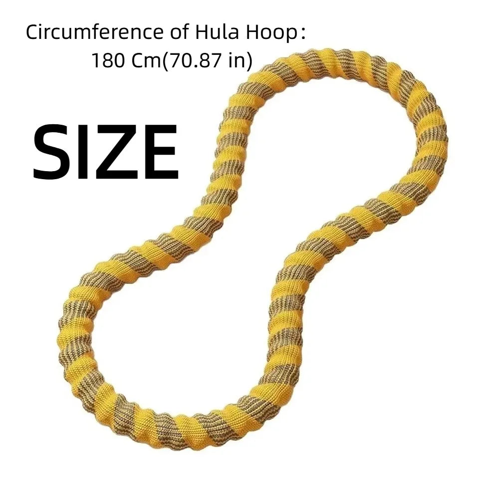 Portable Fat Burning Sports Hoop Foldable Soft Spring Spring Tube Yoga Circle Adjustable Durable Fitness Circle Aerobic Exercise