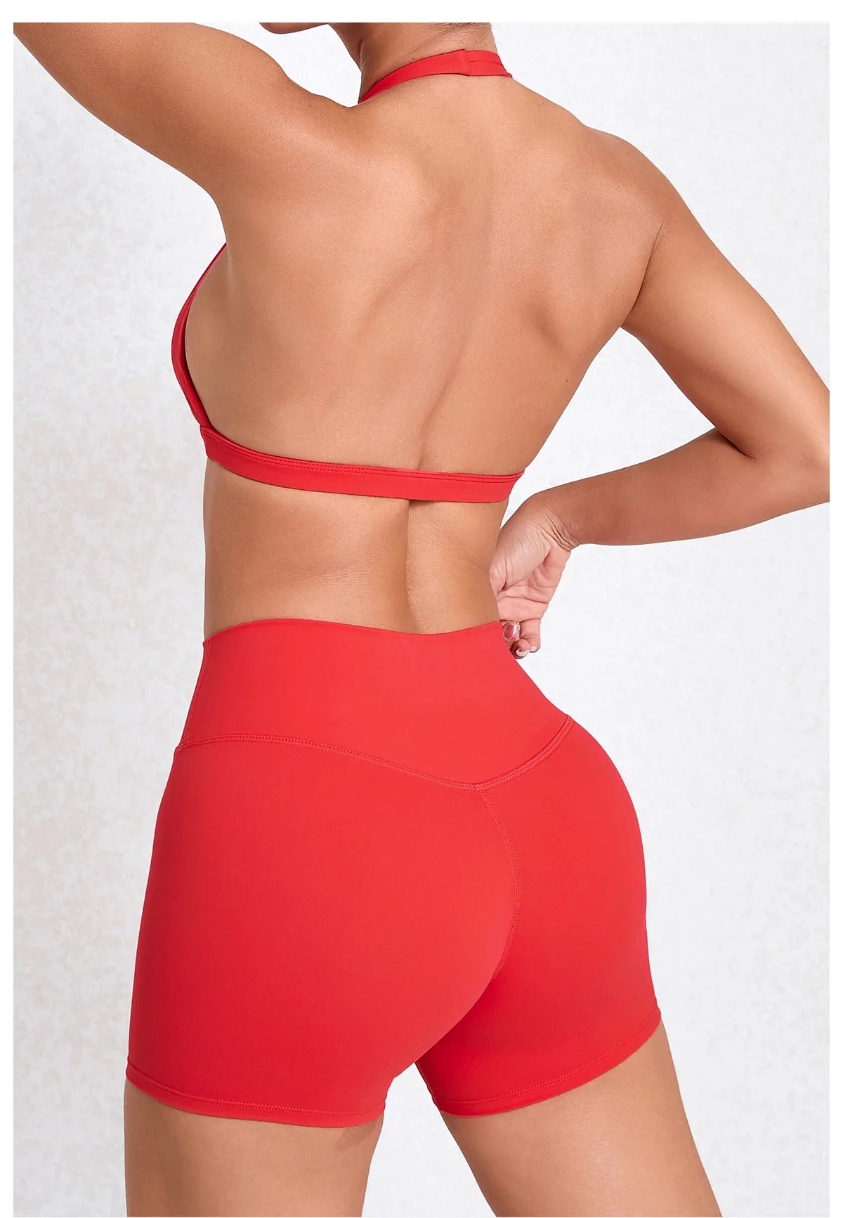 Workout Set for Women Quick Dry Yoga Outfit Seamless Sports Bra High Waist Gym Leggings with Pockets Running Fitness