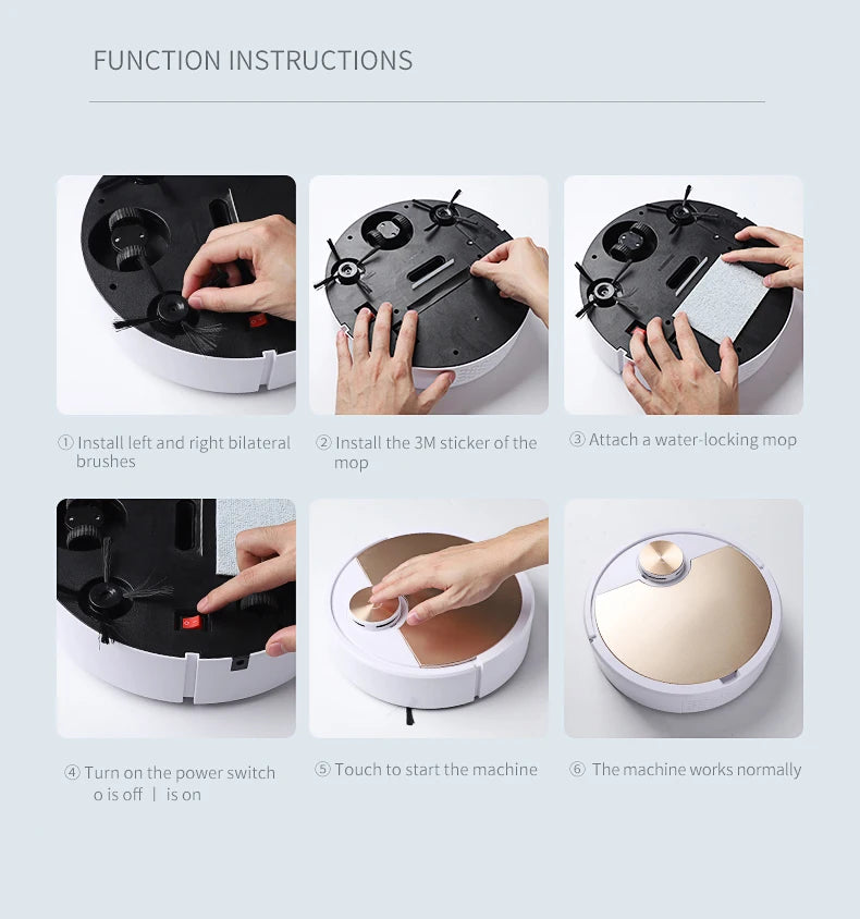 New ES06 Robot Vacuum Cleaner APP Wireless Cleaning Machine Smart Remote Control  Sweeping Floor