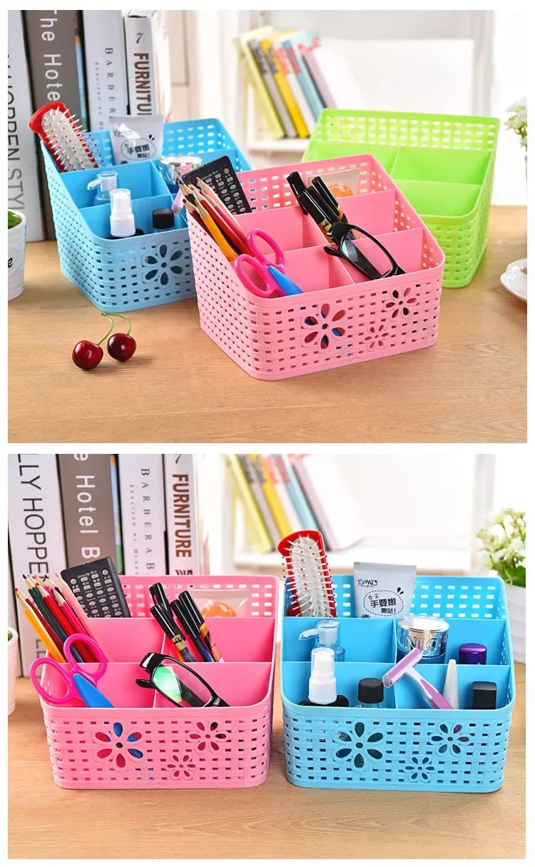Hot selling Multifuction Home Office Desk Storage Boxes Plastic Organizer decoration basket pencil Phone Holder ZL301-5